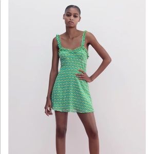 Zara Floral Print Mini Dress